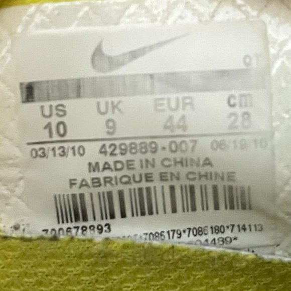 RARE Vintage Nike Air Max PLUS Men's Size 10 Yellow Grey White Orange SHIPS ASAP - Picture 8 of 8